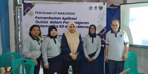 Gelar PkM, Dosen UT Makassar Latih Guru SD di Maros Gunakan Quizizz untuk Matematika